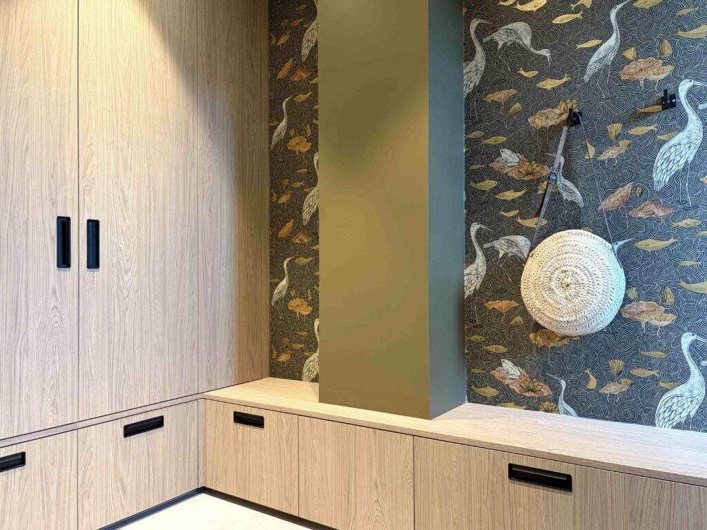 Dressing d'entrée bois vert chêne